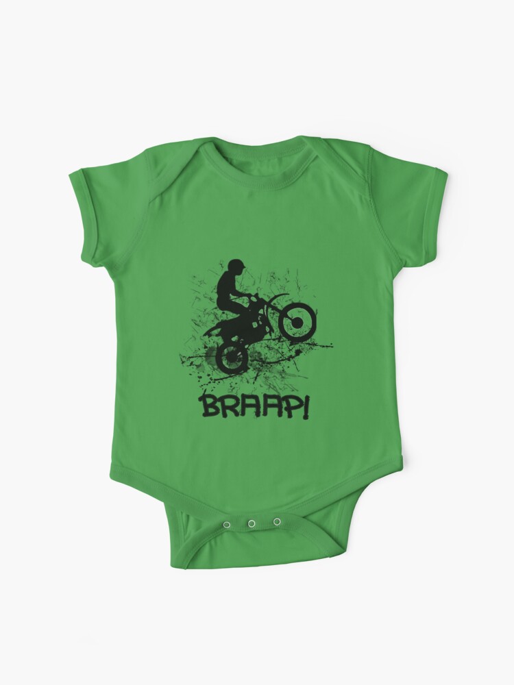 Motocross Dirt Bike Racing Mud Splatter Biker Graphic Baby One-Piece for  Sale by Artification