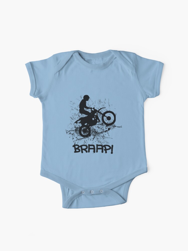 Motocross Dirt Bike Racing Mud Splatter Biker Graphic Baby One-Piece for  Sale by Artification