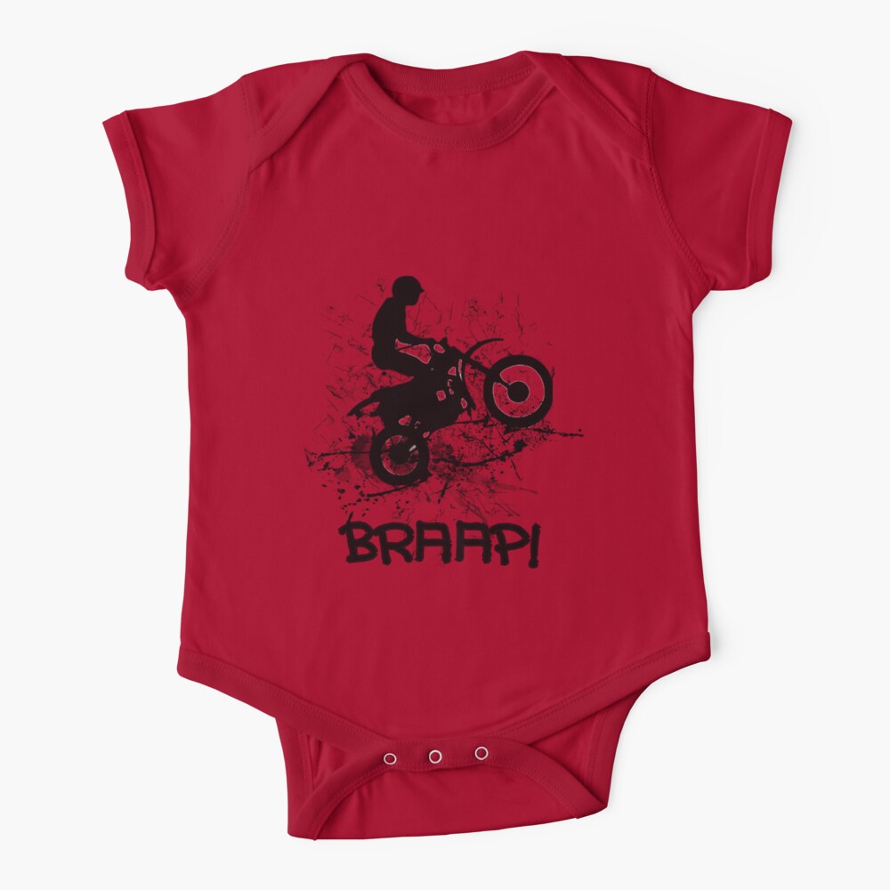 Motocross Dirt Bike Racing Mud Splatter Biker Graphic Baby One-Piece for  Sale by Artification