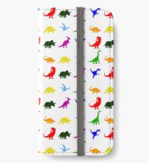 Colourful Dinosaurs Pattern iPhone Wallet/Case/Skin