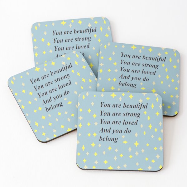 Item preview, You are beautiful You are strong You are loved And you do belong designed and sold by Darkies-store.