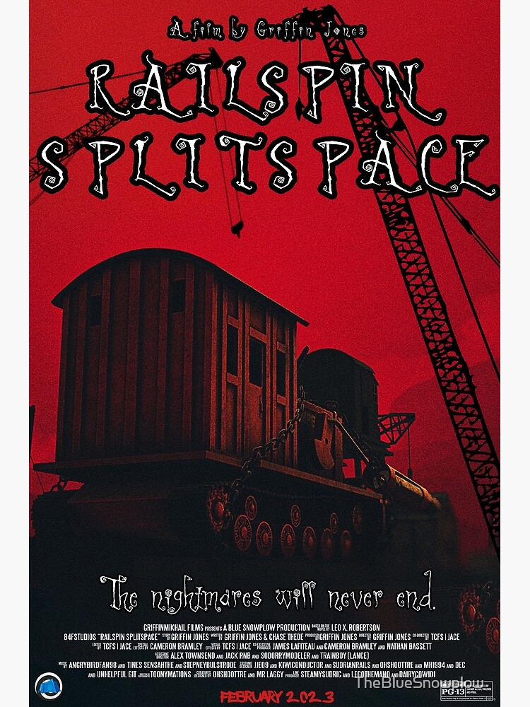 Part V Railspin Splitspace Teaser Poster Poster For Sale By TheBlueSnowplow Redbubble