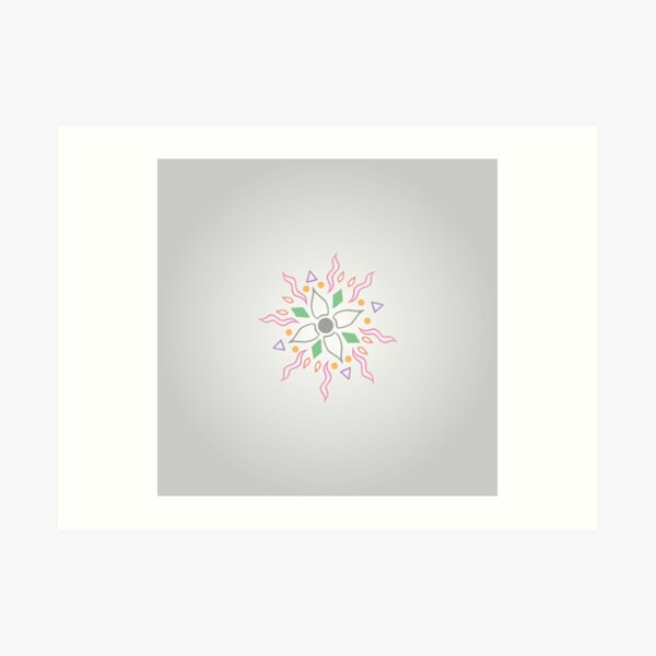 Faded flower Art Print