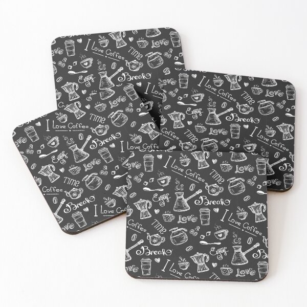 Item preview, Cute hand drawn coffee elements designed and sold by NaumStock.