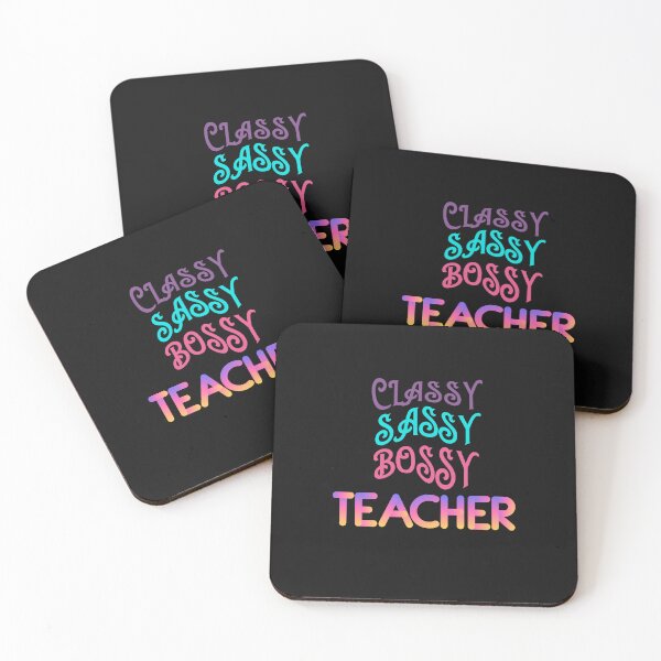 Item preview, classy sassy bossy teacher| cool teacher| super teacher designed and sold by Glitches 16.