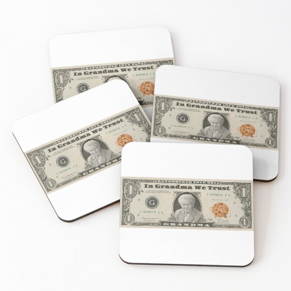 Item preview, In Grandma We Trust  Dollar Bill Cookies Grandparents Day Gift for Grandparents Grandma and Grandpa Funny Gift designed and sold by QuanJewelry.