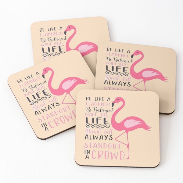 Item preview, Be like flamingoes | gift for bird lovers | flamingo design designed and sold by Arteartz.