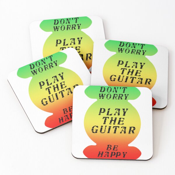 Item preview, Don't Worry - Be Happy - Play The Guitar designed and sold by Ars-flos-est.
