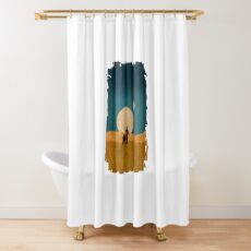 Droids In The Dunes Shower Curtain