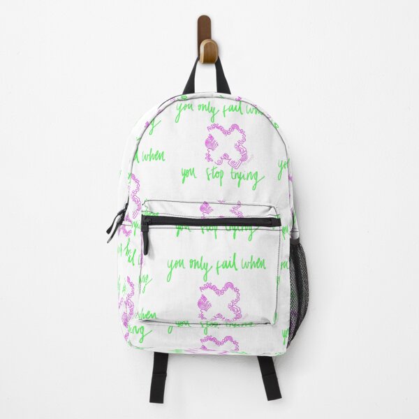 Item preview, You only fail, you stop trying pink and green designed and sold by Princessdrawss.