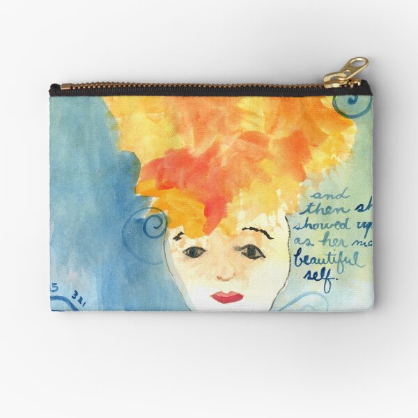 Project 321 - Her most beautiful self Zipper Pouch