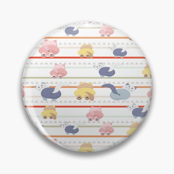 Item preview, Funny Pastel Cat Pattern, Cute Cat Butts designed and sold by Karry-Pat.