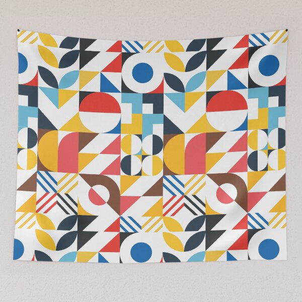 Item preview, Bauhaus Geometric Pattern 1 designed and sold by Getspampered.