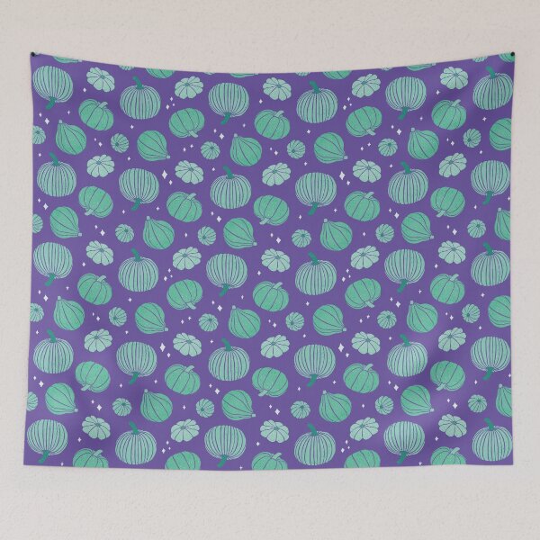 Item preview, Space Pumpkins - Purple and Teal designed and sold by CircusCreative.