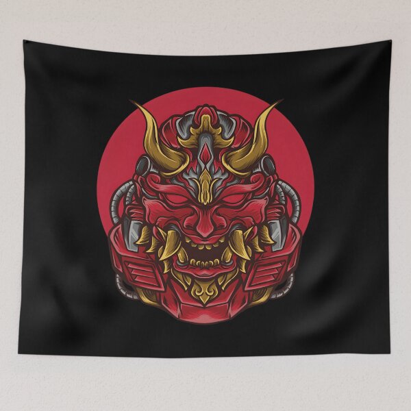 Item preview, Red Oni Hannya Robot Classic  designed and sold by manzhaolafsu.
