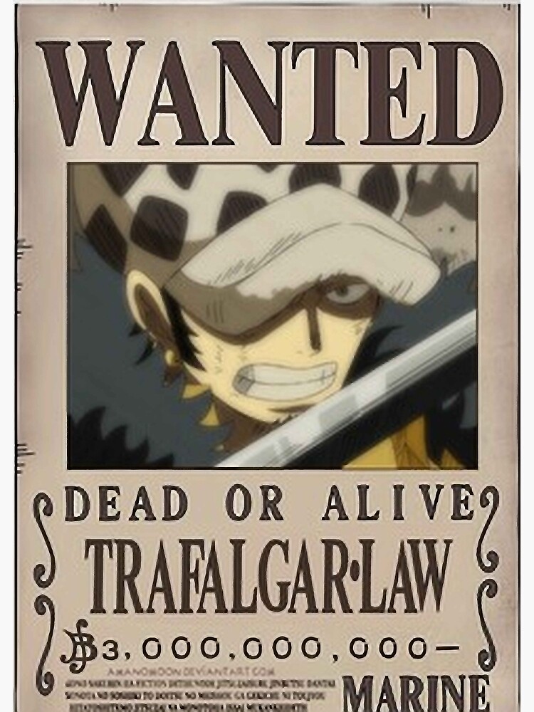 Avis de Recherche One Piece Prime Trafalgar Law – HappyManga