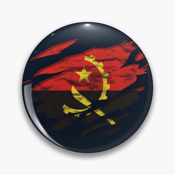 Item preview, Ripped Rip Open Angola Flag Palm designed and sold by rafaeltto.