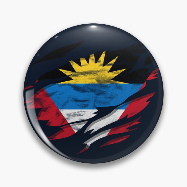 Item preview, Ripped Rip Open Antigua Barbuda Flag Palm designed and sold by rafaeltto.
