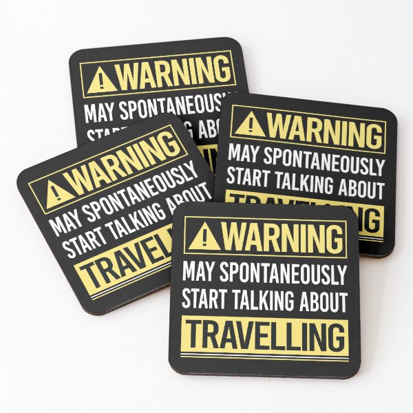 Item preview, Warning About Travelling Travel Traveling Vacation Holiday designed and sold by WrightTrouble.