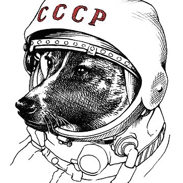Artwork thumbnail, Laika, space traveler by celestecia