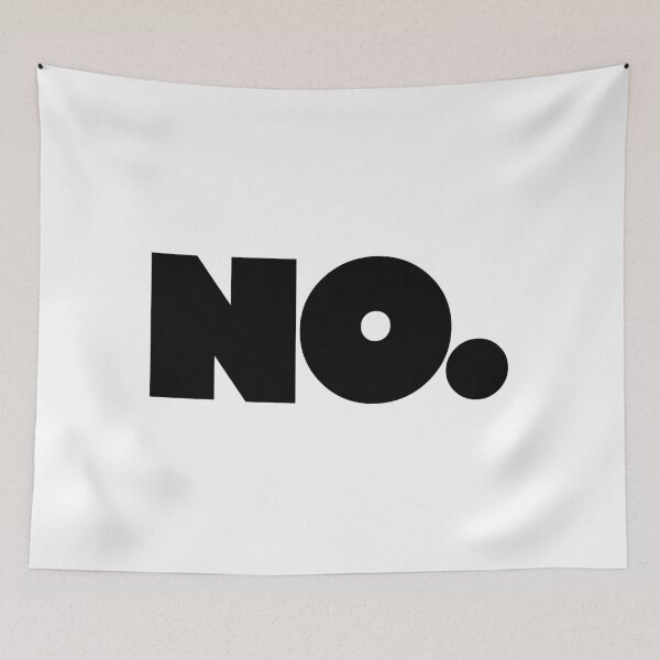Item preview, Big NO (black) designed and sold by Peg Drew That.