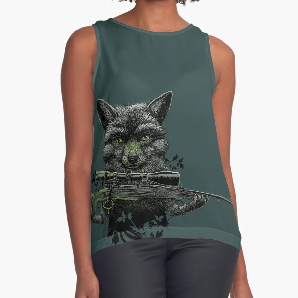 GRODNO – no compassion for fucking huntsmen - animal rights now Sleeveless Top