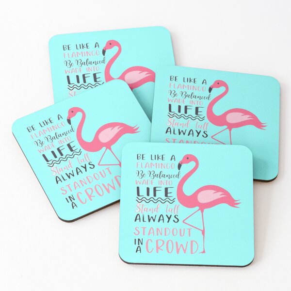 Item preview,  Be like flamingoes | gift for bird lovers | flamingo design designed and sold by Arteartz.