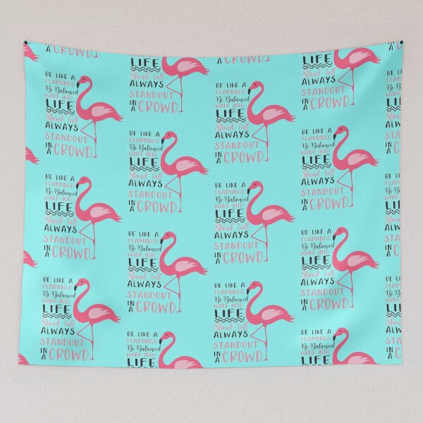Item preview,  Be like flamingoes | gift for bird lovers | flamingo design designed and sold by Arteartz.