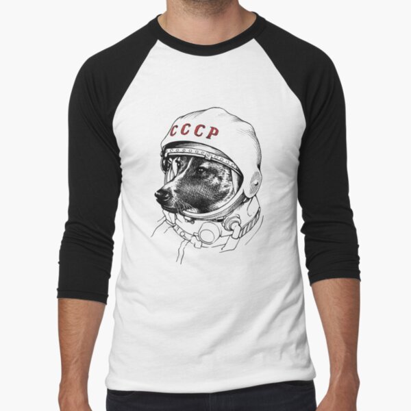 Laika, space traveler Baseball ¾ Sleeve T-Shirt