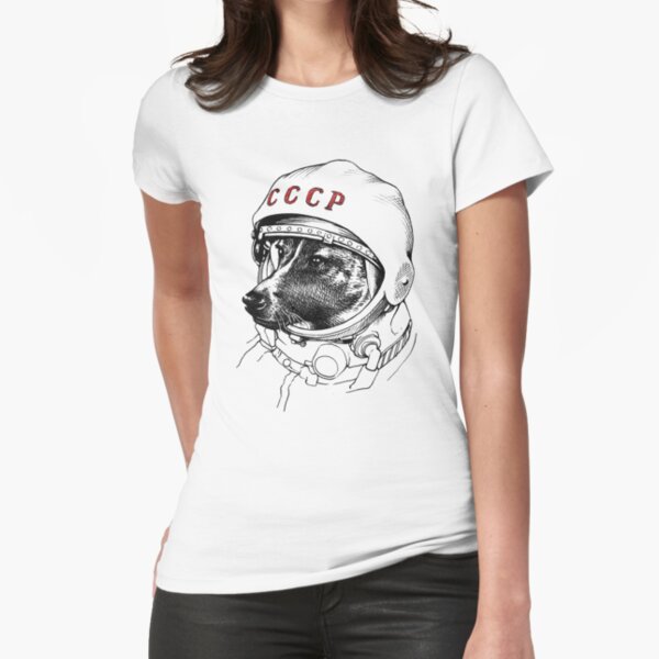 Laika, space traveler Fitted T-Shirt