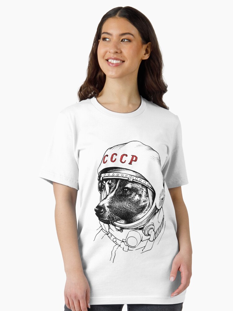 Thumbnail 2 of 7, Essential T-Shirt, Laika, space traveler designed and sold by celestecia.