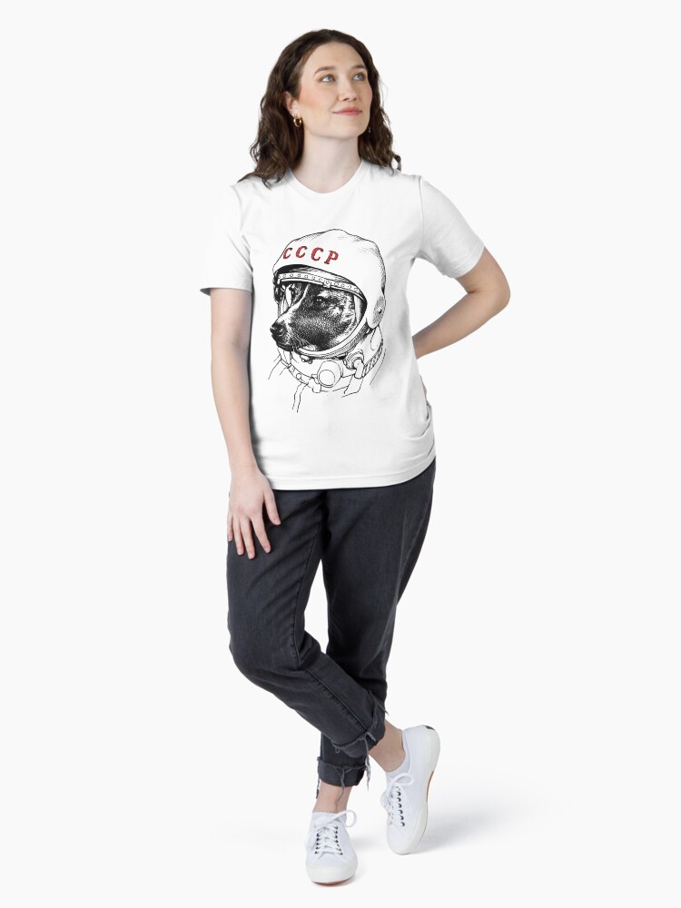 Thumbnail 4 of 7, Essential T-Shirt, Laika, space traveler designed and sold by celestecia.