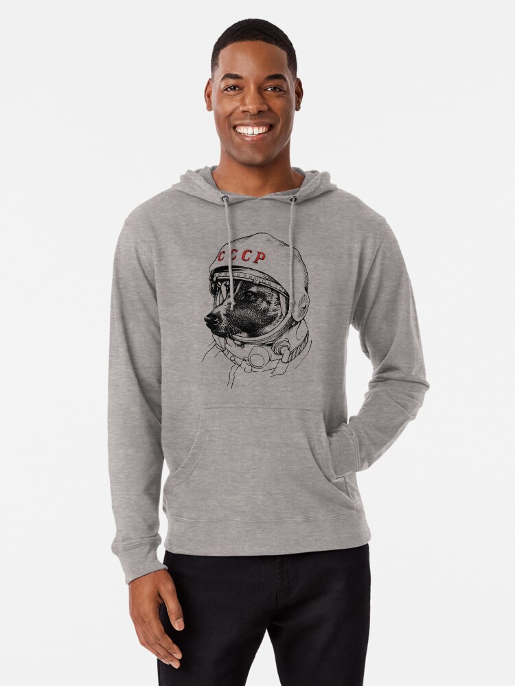 Laika Space Traveler Mens Hoodie Fashion Pullover Sweatshirt