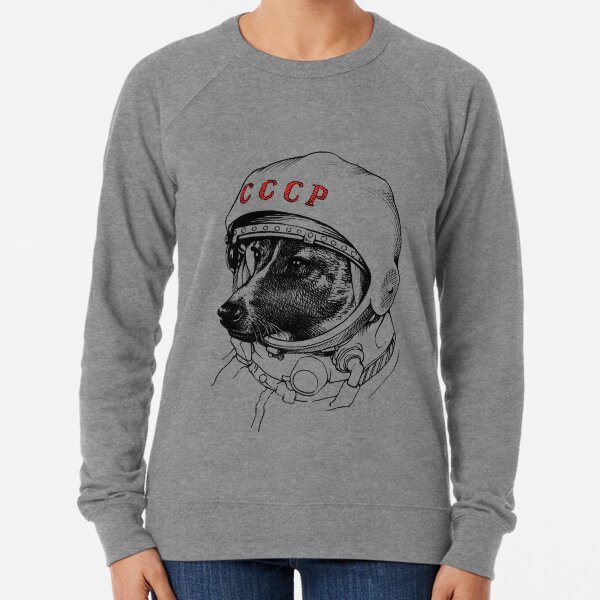 Laika, space traveler Lightweight Sweatshirt