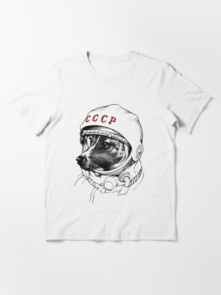 Thumbnail 3 of 7, Essential T-Shirt, Laika, space traveler designed and sold by celestecia.