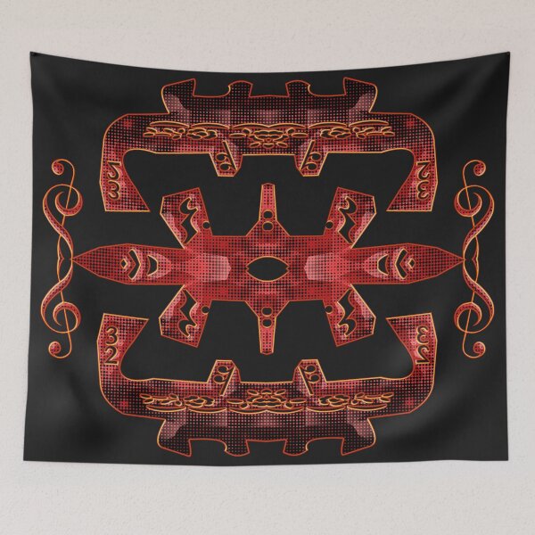 Item preview, HALLOWEEN ABSTRACT FLOWERS ROSES TATTOO SKULL MUSIC POSITIVE DEATH. designed and sold by Ralek.