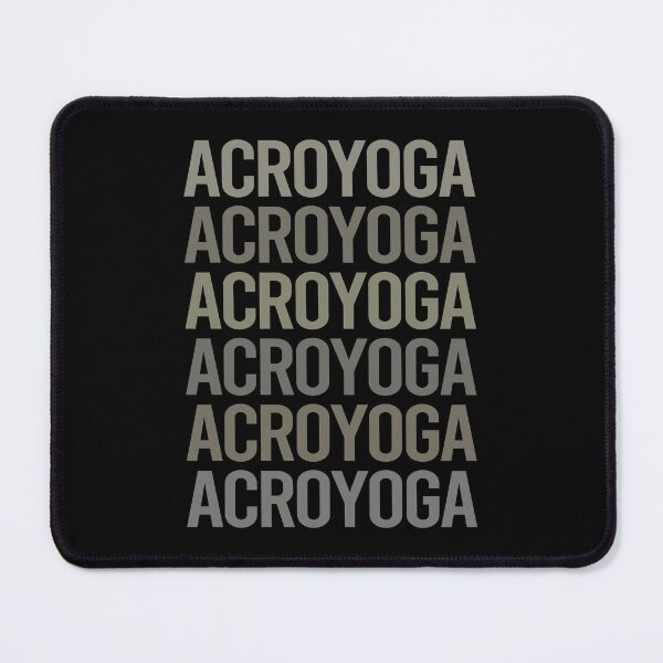 Item preview, Gray Text Art Acroyoga Acro Yoga designed and sold by StoreCalamity.