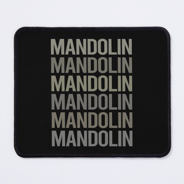 Item preview, Gray Text Art Mandolin designed and sold by StoreCalamity.