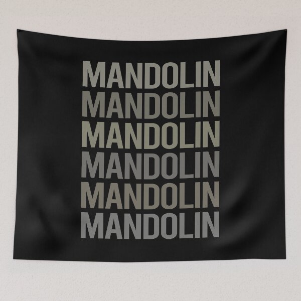 Item preview, Gray Text Art Mandolin designed and sold by StoreCalamity.