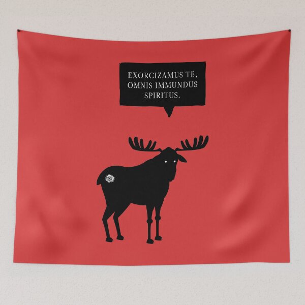 Item preview, Supernatural Sam Winchester Moose - Exorcizamus Te designed and sold by humnoo.