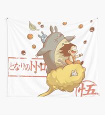 Goku and Totoro Wall Tapestry