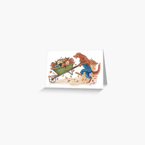 The kids get a ride! Greeting Card