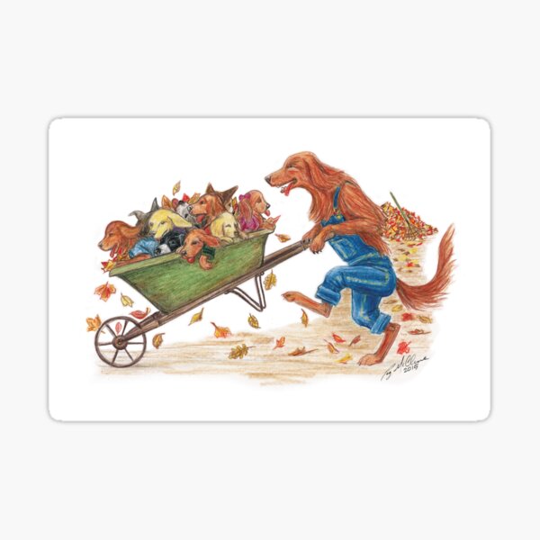 The kids get a ride! Sticker
