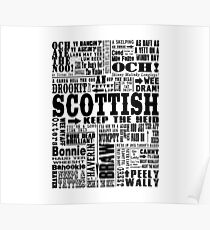 scottish words posters redbubble scottish words