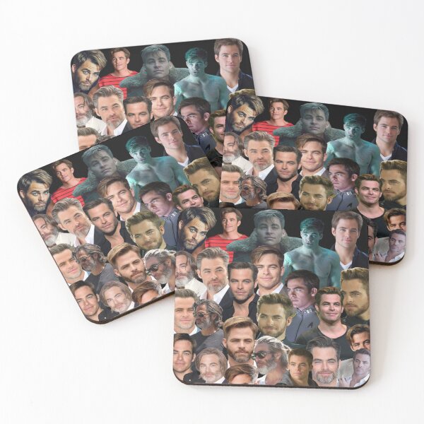 Item preview, chris pine photo collage designed and sold by T-shirtakStore.