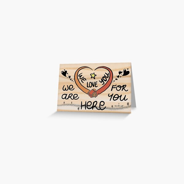 We love you Carte de vœux
