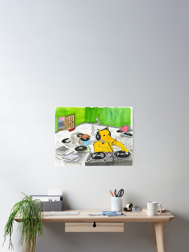 Thumbnail 2 of 3, Poster, Quasimoto DJ designed and sold by johnsimonsy.