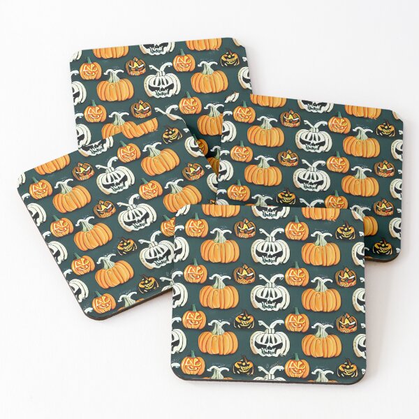 Aperçu de l'œuvre Halloween Pumpkin Seamless Pattern créée et vendue par Bratak.
