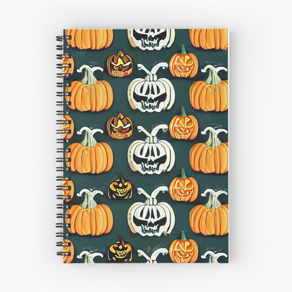 Aperçu de l'œuvre Halloween Pumpkin Seamless Pattern créée et vendue par Bratak.