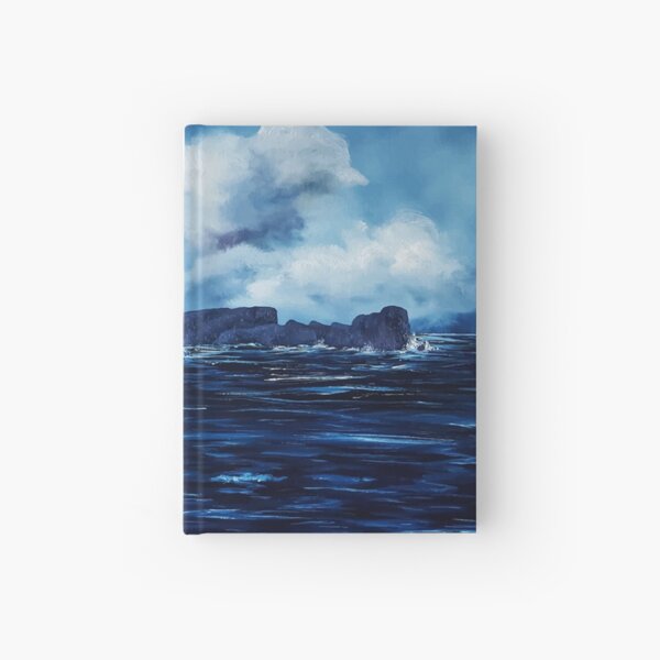 Tory Island, Wild Irish Sea. Landscape Painting Hardcover Journal